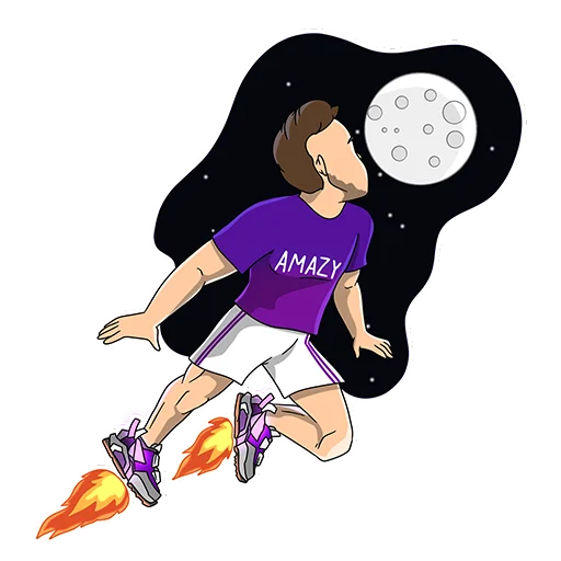 🚀 Стикер «AMAZY» для Telegram