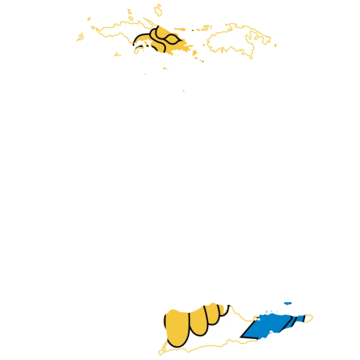 🇻🇮 Стикер «Country of Caribbean» для Telegram