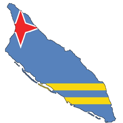 🇦🇼 Стикер «Country of Caribbean» для Telegram