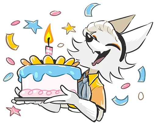 🎂 Стикер «Амели без надписей» для Telegram