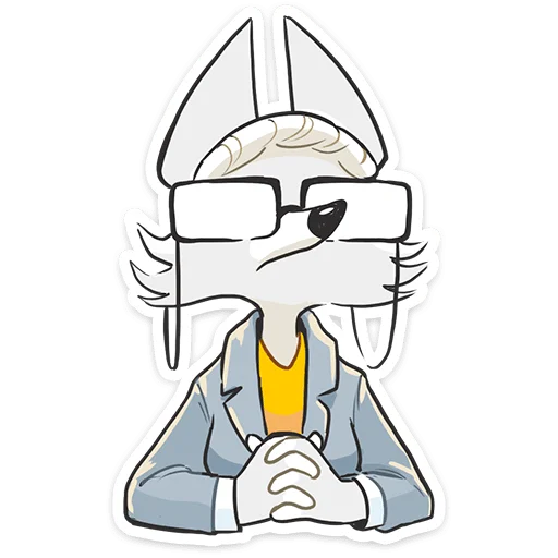 🤓 Стикер «Амели без надписей» для Telegram