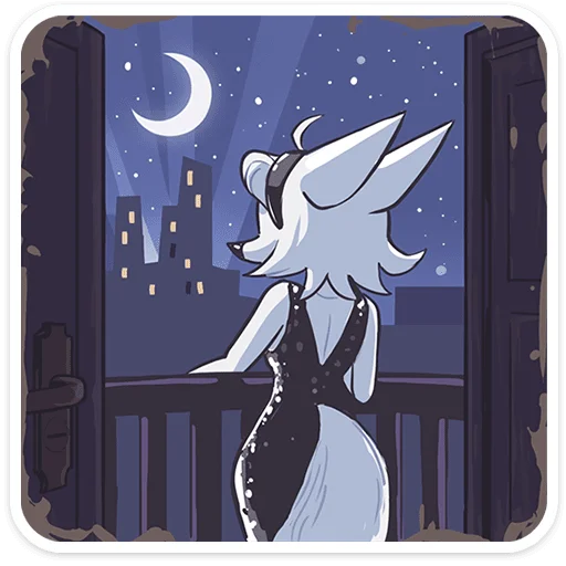 🌃 Стикер «Амели без надписей» для Telegram