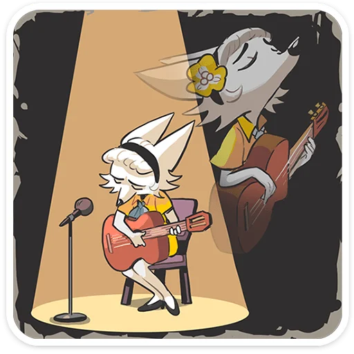 🎸 Стикер «Амели без надписей» для Telegram
