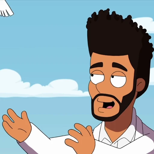 😇 Стикер «American Dad The Weeknds Secret» для Telegram