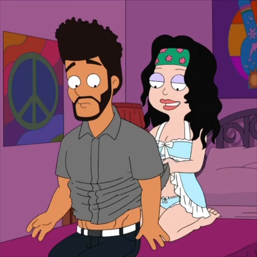 ✋ Стикер «American Dad The Weeknds Secret» для Telegram