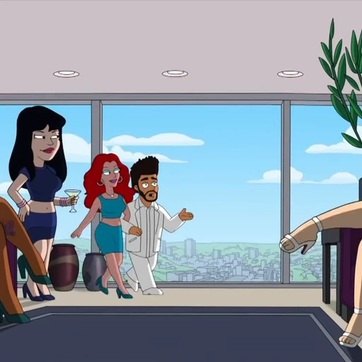 😎 Стикер «American Dad The Weeknds Secret» для Telegram