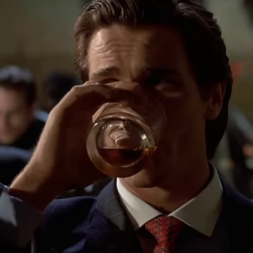 🥃 Стикер «American Psycho» для Telegram