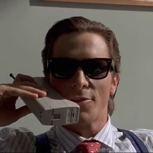 😎 Стикер «American Psycho» для Telegram