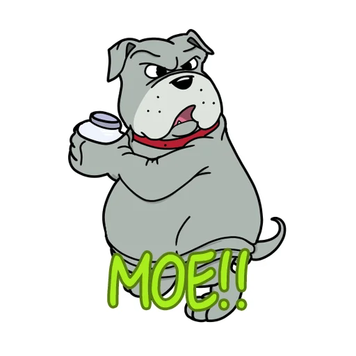 😤 Стикер «Фу-дог» для Telegram