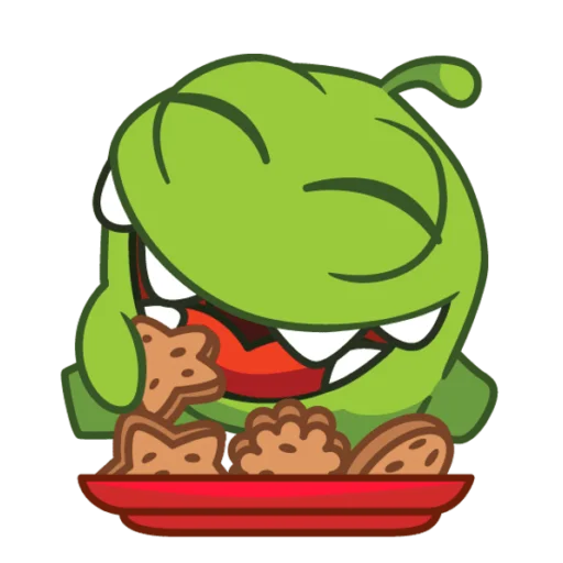 🍪 Стикер «ам ням бог» для Telegram