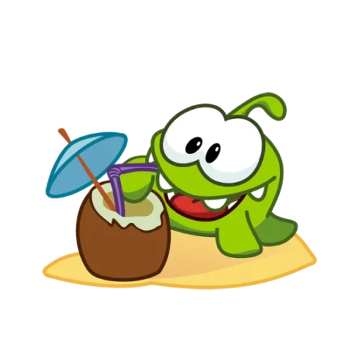 🥥 Стикер «ам ням бог» для Telegram