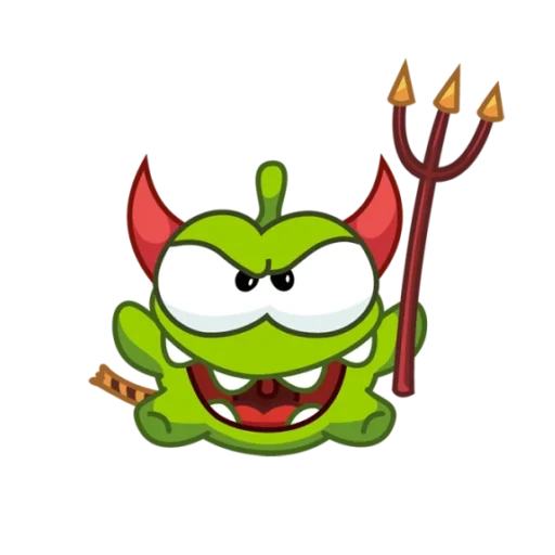 👹 Стикер «ам ням бог» для Telegram