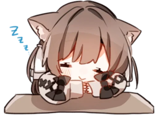 😴 Стикер «Ами тян» для Telegram