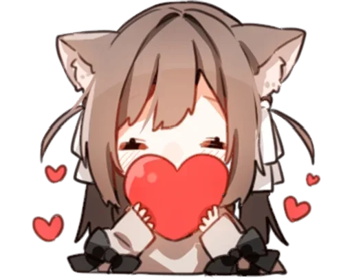 ♥️ Стикер «Ами тян» для Telegram