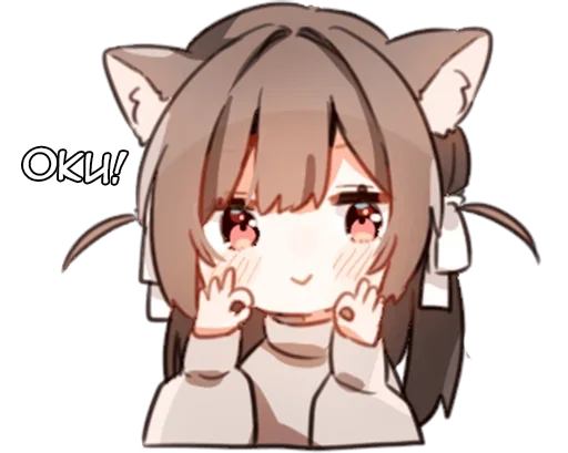 👌 Стикер «Ами тян» для Telegram