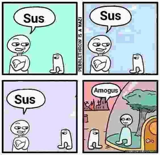 😏 Стикер «amogus» для Telegram