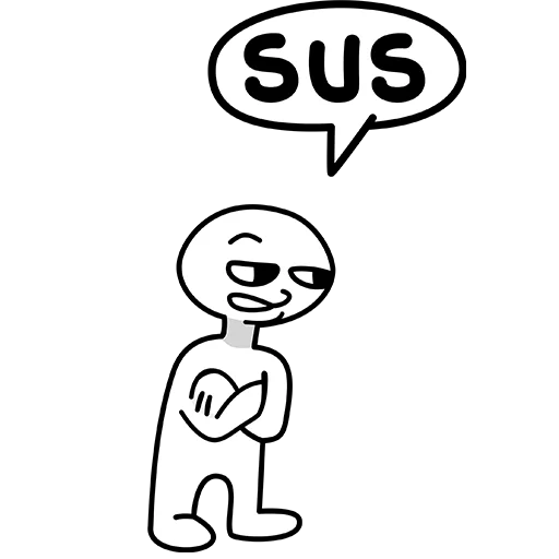 😑 Стикер «amogus» для Telegram