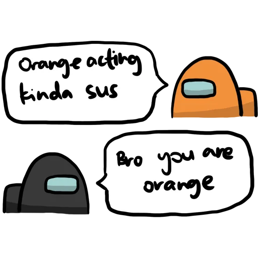 😥 Стикер «Among us meme» для Telegram