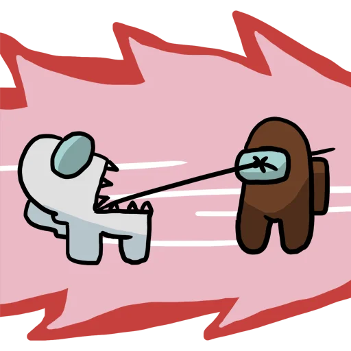 😈 Стикер «Among us meme» для Telegram