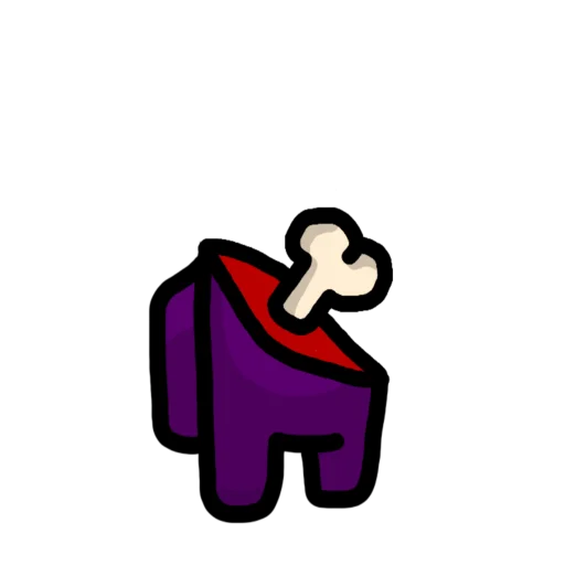🦴 Стикер «Among Us pyaka pack» для Telegram