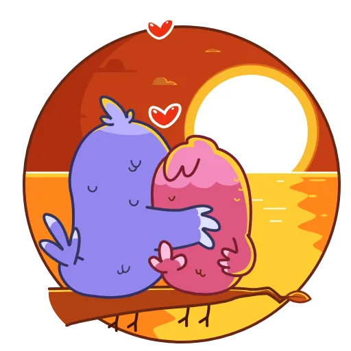 🥰 Стикер «Amorentrealmas» для Telegram