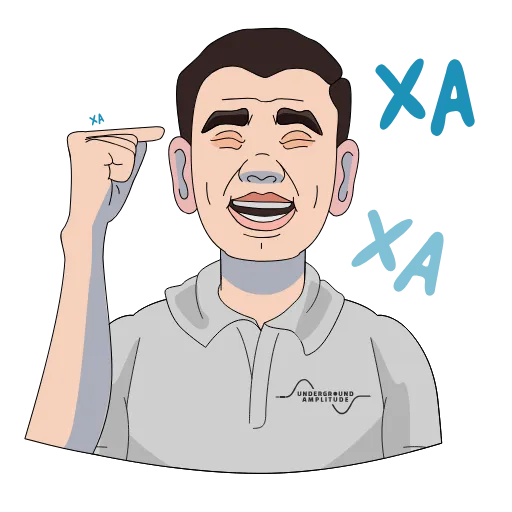 😂 Стикер «Underground Amplitude» для Telegram