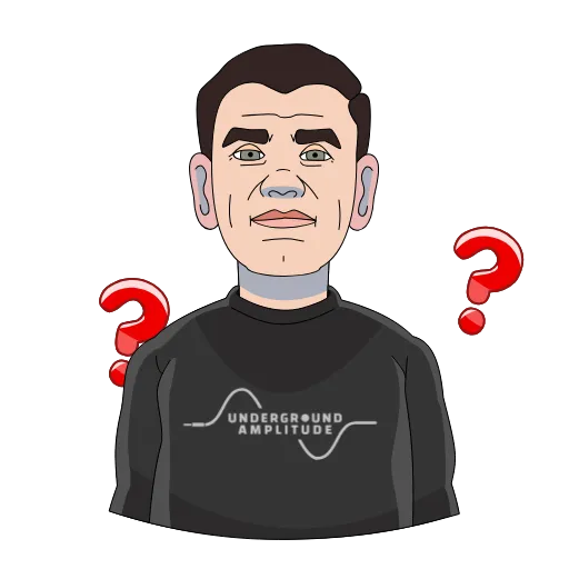 😐 Стикер «Underground Amplitude» для Telegram