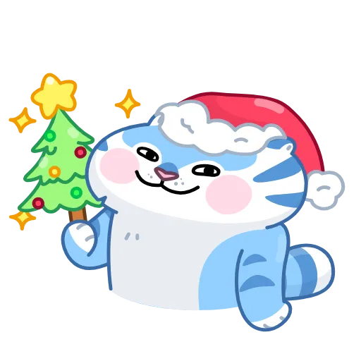 🎄 Стикер «Тигр Амур» для Telegram