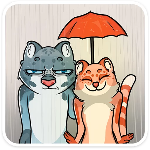 Стикер 19 Cat tenderness
