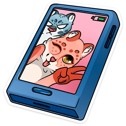 Стикер 23 Cat tenderness
