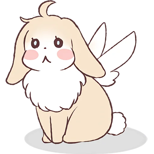🐰 Стикер «Девушка Ангел» для Telegram
