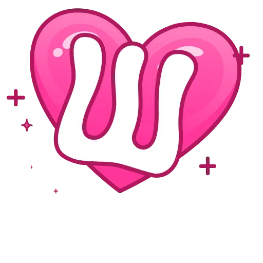 Стикер 27 Pink Love