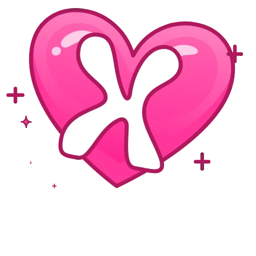 Стикер 24 Pink Love