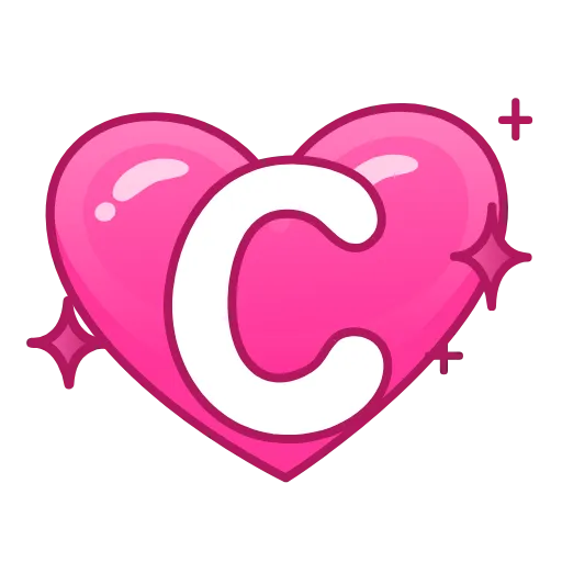 Стикер 20 Pink Love