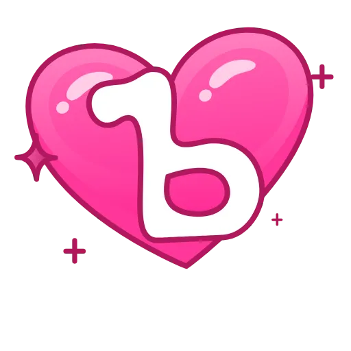 Стикер 29 Pink Love