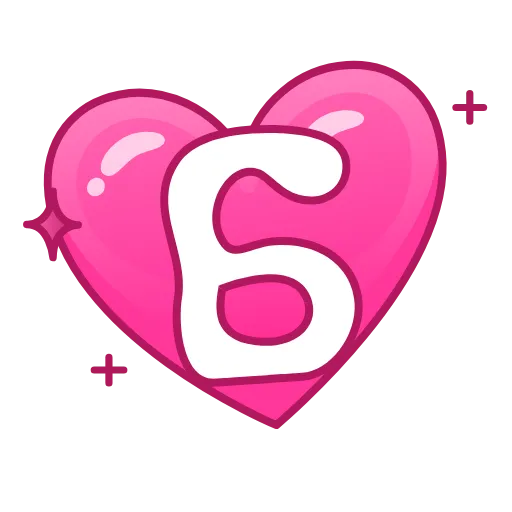 Стикер 3 Pink Love