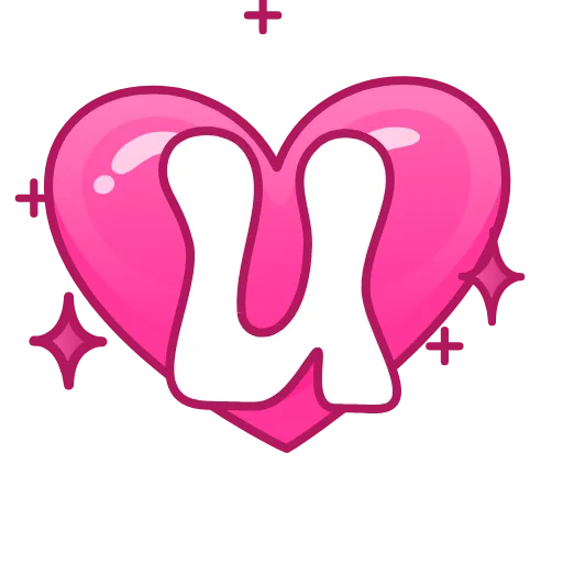 Стикер 55 Pink Love