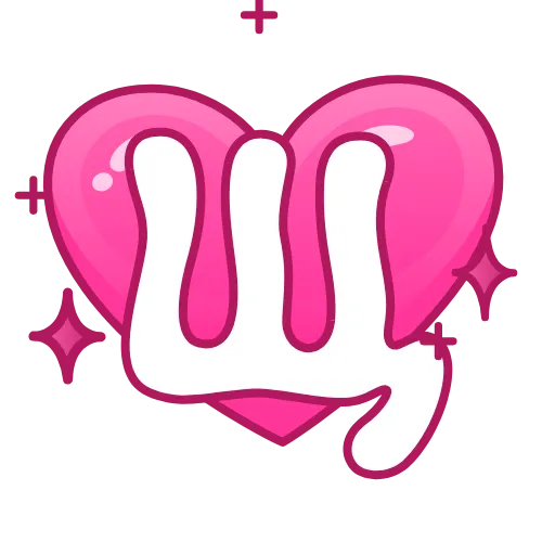 Стикер 28 Pink Love