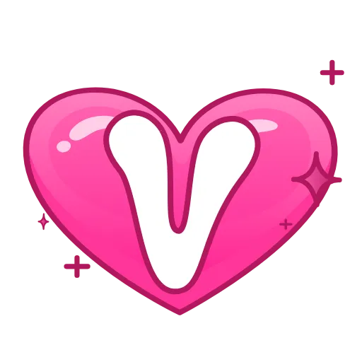 Стикер 56 Pink Love
