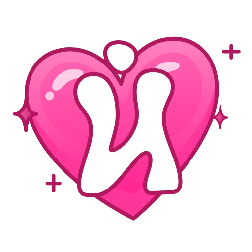 Стикер 12 Pink Love