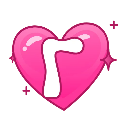 Стикер 5 Pink Love