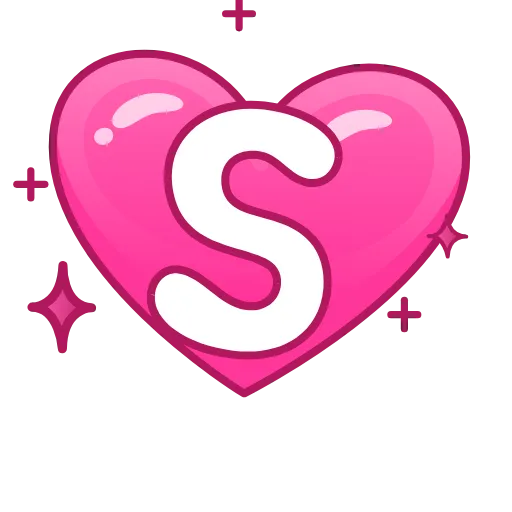 Стикер 53 Pink Love