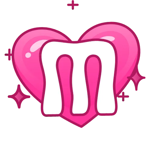 Стикер 21 Pink Love