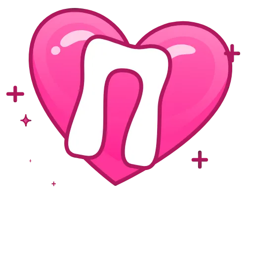 Стикер 18 Pink Love