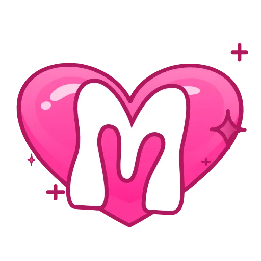 Стикер 47 Pink Love