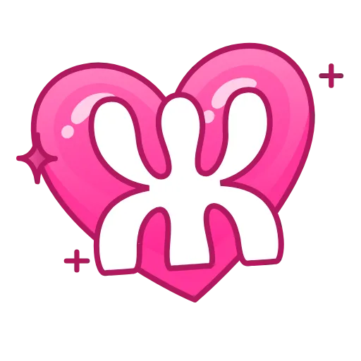 Стикер 9 Pink Love