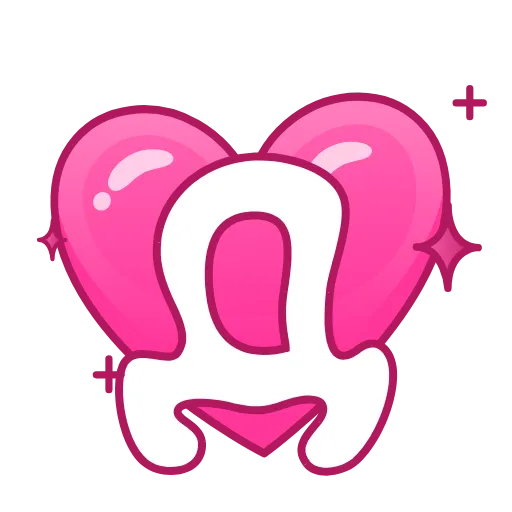 Стикер 6 Pink Love