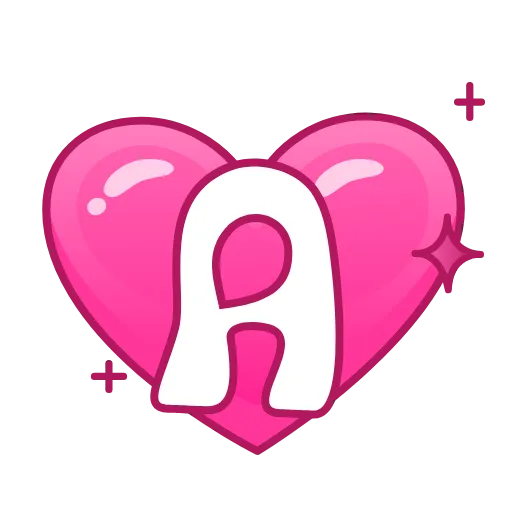 Стикер 35 Pink Love