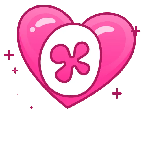 Стикер 61 Pink Love