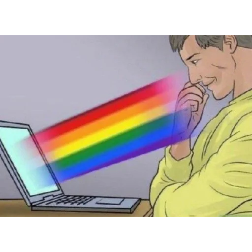 🏳️‍🌈 Стикер «meme!! ‍⬛» для Telegram